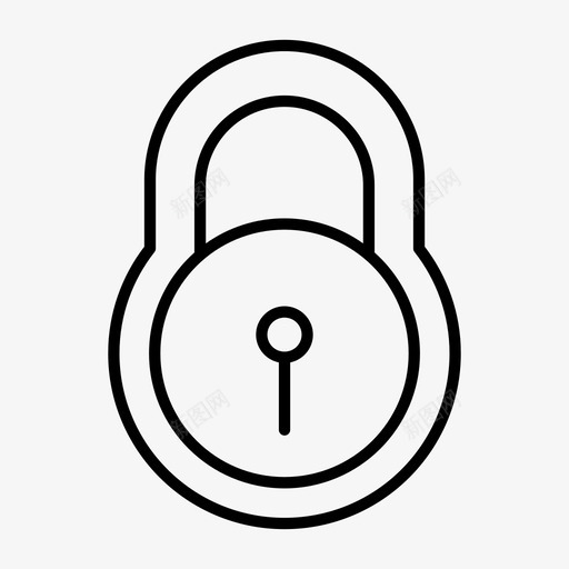 锁钥匙挂锁图标svg_新图网 https://ixintu.com 安全 开锁 挂锁 钥匙 锁