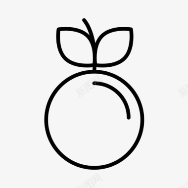 桃子苹果杏子图标图标