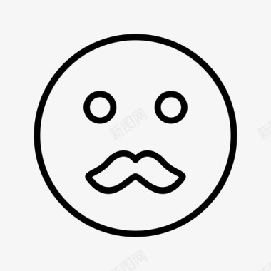 胡子表情脸图标图标