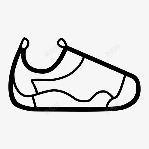 泼水鞋鞋运动鞋图标svg_新图网 https://ixintu.com 泼水鞋 运动鞋 鞋