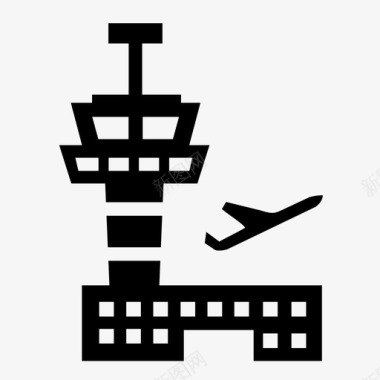 机场机场大楼机场入口图标图标