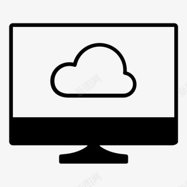 云计算云数据云服务图标图标