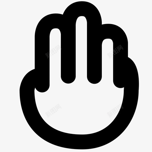 光标和指针手三图标svg_新图网 https://ixintu.com 三 光标和指针 手 触摸