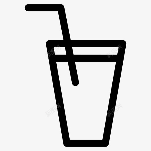 果汁杯鸡尾酒冷果汁图标svg_新图网 https://ixintu.com 冷果汁 果汁杯 轮廓杯和玻璃杯 饮料 鸡尾酒