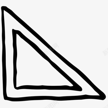 方格角度手绘图标图标