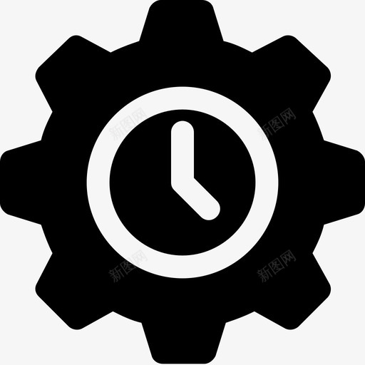 时间设置业务组织生产图标svg_新图网 https://ixintu.com 业务组织 工作计划 时间设置 生产 项目管理图示符图标32