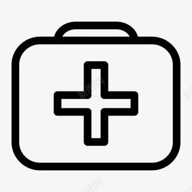 急救箱护理健康图标图标