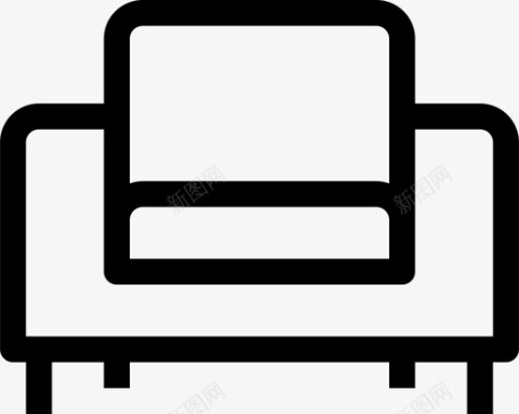 扶手椅家具家居图标图标