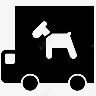 宠物物流送货狗图标图标
