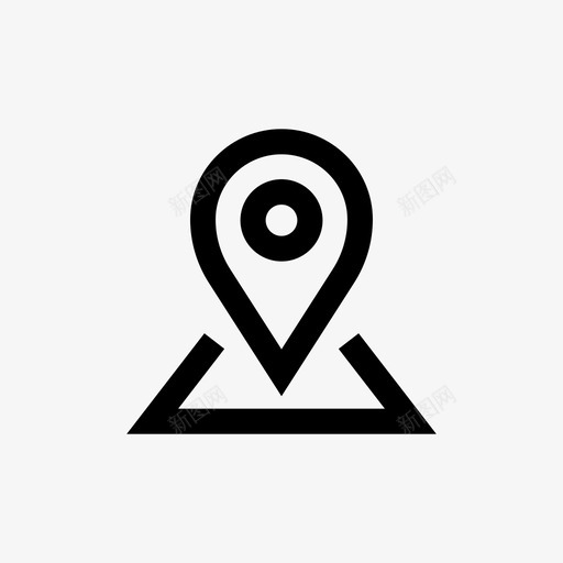 地图图钉目的地标记图标svg_新图网 https://ixintu.com 地图图钉 我的位置 标记 点 目的地 边缘用户界面