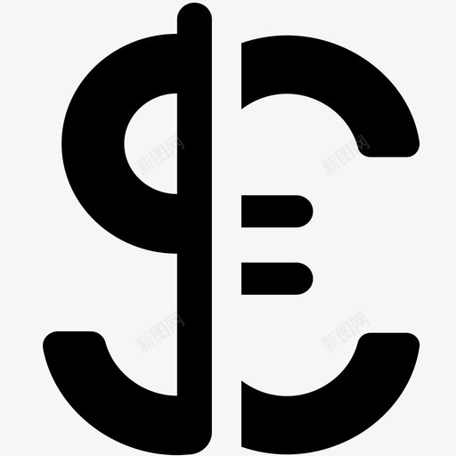 货币手续费美元图标svg_新图网 https://ixintu.com 兑换 手续费 手续费欧元 美元 货币