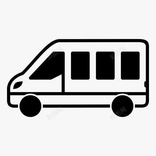 货车汽车送货图标svg_新图网 https://ixintu.com 公共汽车 汽车 货车 越野车 车辆 送货