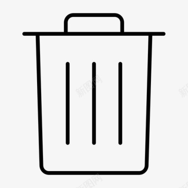 垃圾桶垃圾普通图标图标