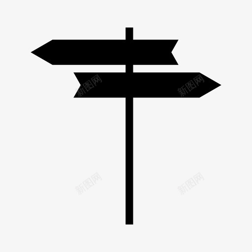信号指示方向标杆图标svg_新图网 https://ixintu.com 交通 信号指示 方向 标杆 街道 道路