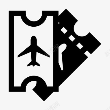 机票飞机航班图标图标