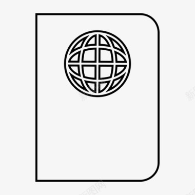 护照公民身份身份图标图标