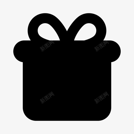 礼物圣诞节礼盒图标svg_新图网 https://ixintu.com 圣诞节 礼物 礼盒 纪念 聚会