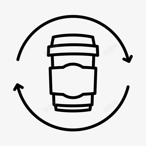 循环利用生态环境图标svg_新图网 https://ixintu.com 可持续发展 循环利用 环境 生态 绿色能源