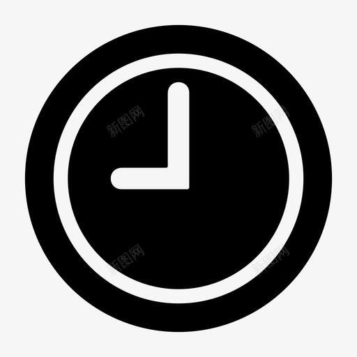 时钟模拟时钟时钟面图标svg_新图网 https://ixintu.com seo开发glyphv01 web 挂钟 时钟 时钟面 时间 模拟时钟