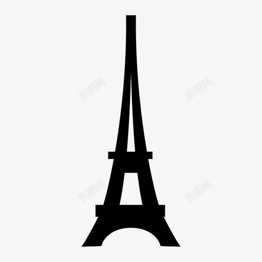 埃菲尔铁塔法国巴黎图标svg_新图网 https://ixintu.com 埃菲尔铁塔 巴黎 建筑 法国