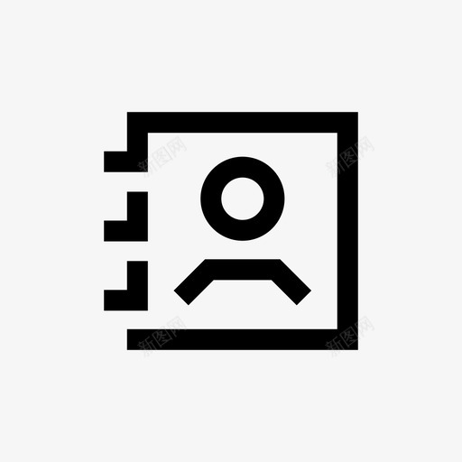 联系人列表议程联系人图标svg_新图网 https://ixintu.com 用户界面 联系人 联系人列表 议程 边缘用户界面