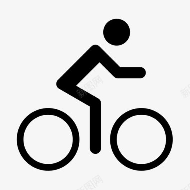 自行车骑自行车爱好图标图标