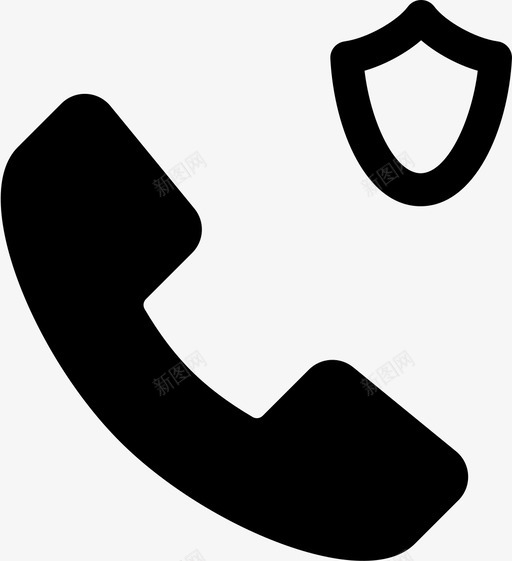 电话呼叫座机图标svg_新图网 https://ixintu.com 保护 呼叫 安全 座机 电话 电话已满 防护