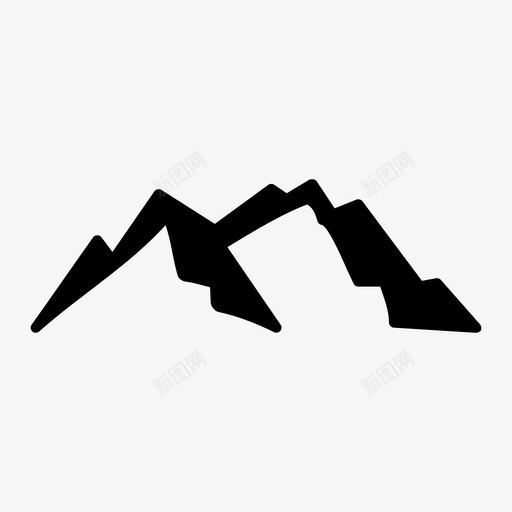 山图像山脉图标svg_新图网 https://ixintu.com 图像 图片 山 山脉 户外 范围