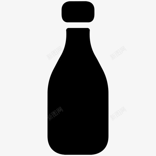 瓶子饮料空的图标svg_新图网 https://ixintu.com 保存 厨房2 瓶子 空的 饮料
