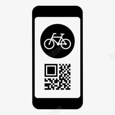 公共自行车共享系统城市移动图标图标