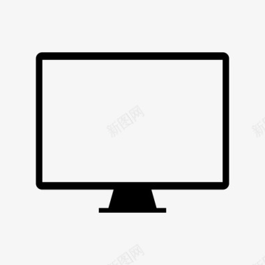 电脑屏幕商务显示器图标图标