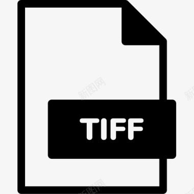 tiff文件扩展名格式图标图标