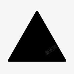 三边三角形等边三角形三边图标高清图片