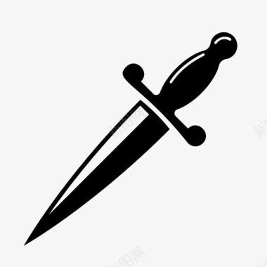 匕首刀中世纪图标图标