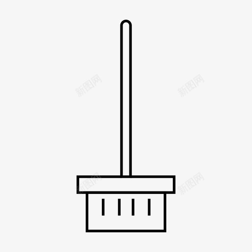 扫帚打扫房子图标svg_新图网 https://ixintu.com 房子 打扫 扫帚