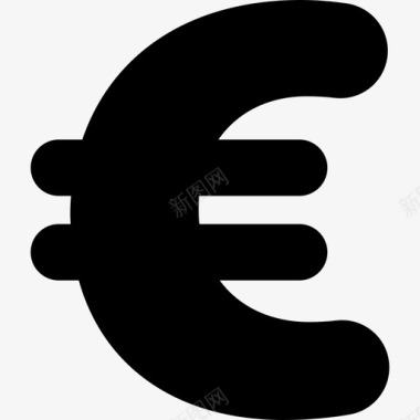欧元符号商业电子商务图标图标