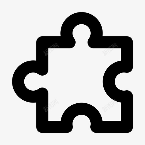拼图组件块图标svg_新图网 https://ixintu.com 块 拼图 材料图标服务质量 组件
