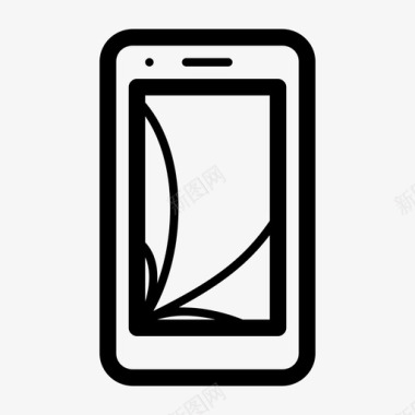 智能手机坏了手机坏了屏幕坏了图标图标