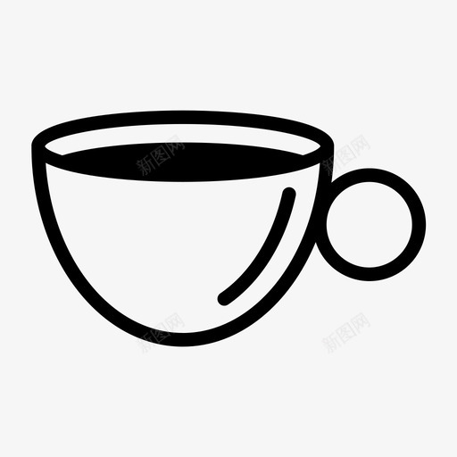 咖啡杯白美味食物图标svg_新图网 https://ixintu.com 咖啡杯白 热 美味 食客瘦身 食物 餐厅