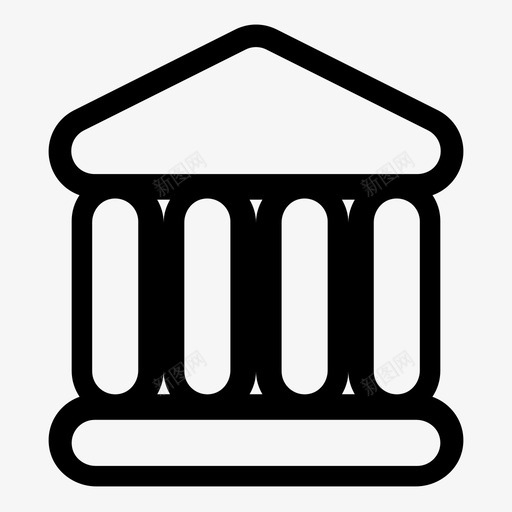 银行大厦别墅图标svg_新图网 https://ixintu.com 别墅 大厦 银行