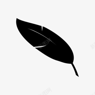 羽毛鸟羽毛羽毛笔图标图标