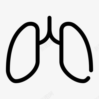 肺身体人图标图标
