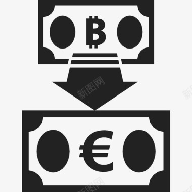 比特币兑换欧元兑换率货币图标图标