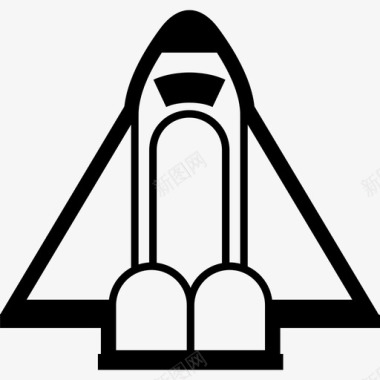 宇宙飞船火箭航天飞机图标图标