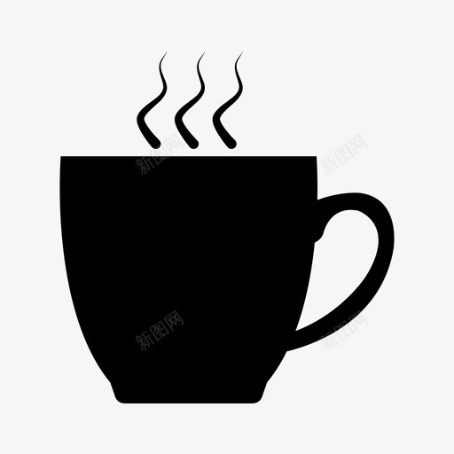 咖啡杯早餐饮料图标svg_新图网 https://ixintu.com 咖啡杯 早餐 液体 热的 饮料