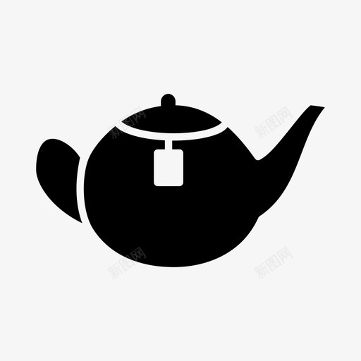 茶壶注射器水壶图标svg_新图网 https://ixintu.com 水壶 注射器 茶壶