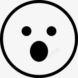 人张嘴张嘴表情情绪图标高清图片