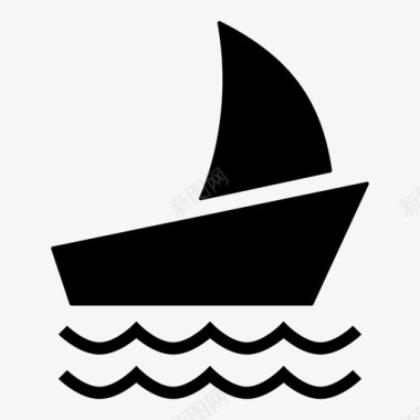 船帆海图标图标