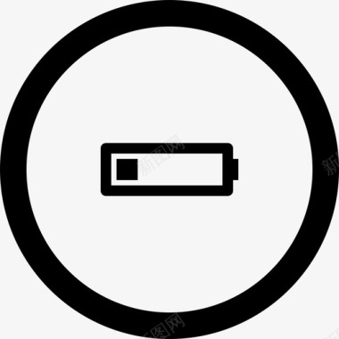 电池电量低圆圈中的图标2图标