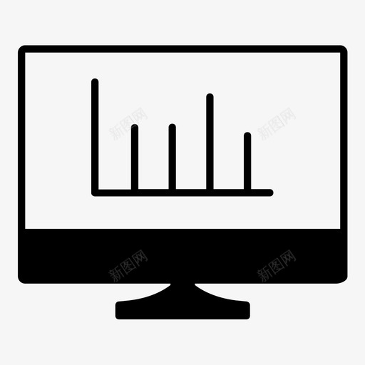 图形显示业务演示计算机图标svg_新图网 https://ixintu.com 业务演示 图形显示 数据分析 数据显示 计算机 计算机屏幕